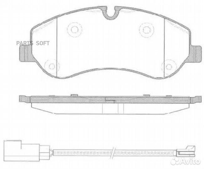 Remsa 152002 1520.02колодки дисковые передние\ For