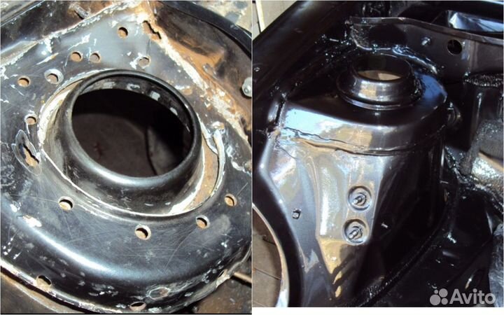 Переварка лонжеронов, стаканов, днища, пола Subaru