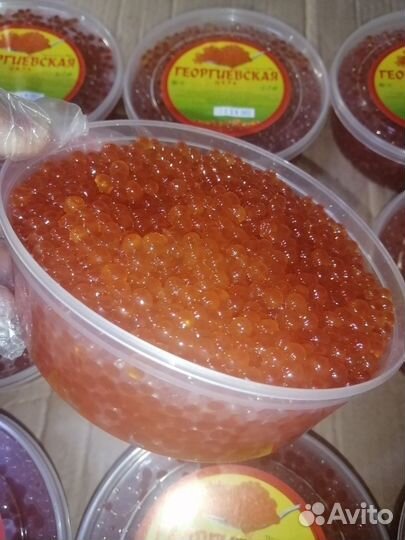 Красная икра кета