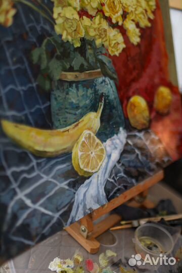 Картина маслом на холсте « Любовь к желтому»