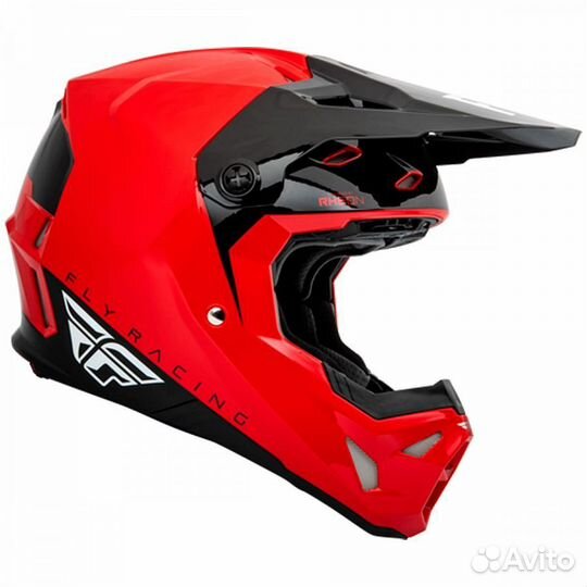 Шлем FLY racing formula CP Slant Красно-чёрный