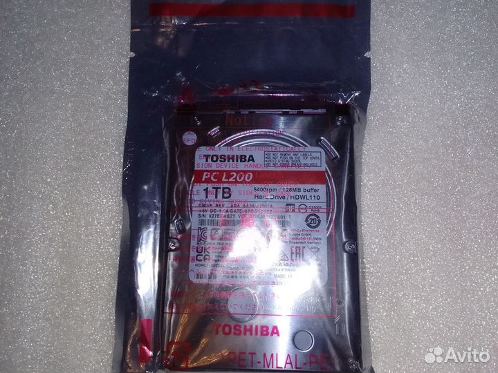 2TB Toshiba L200 (hdwl120uzsva) HDD 2.5