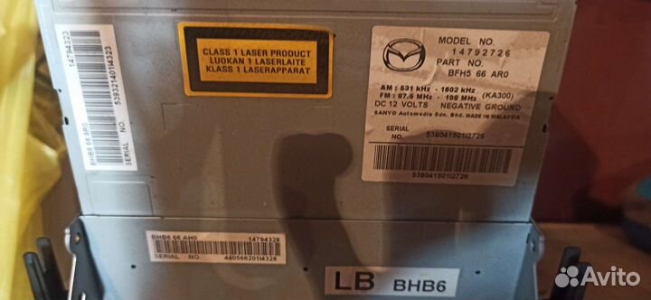 Штатная магнитола mazda 3 bl