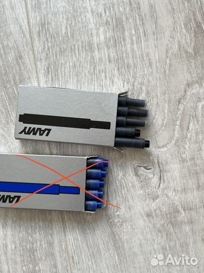 Картридж черный для ручки Lamy T10 (5 штук)