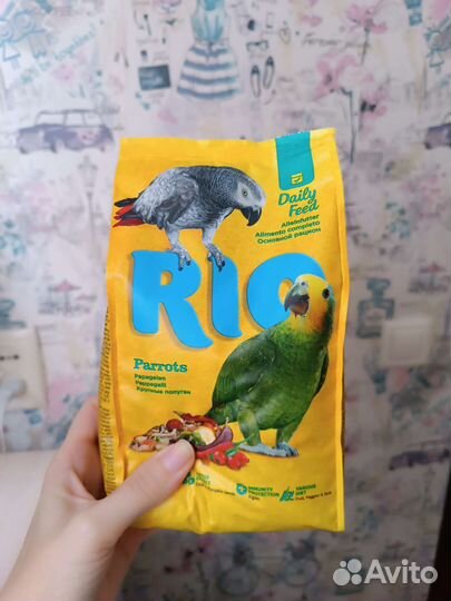 Корм для крупных попугаев rio