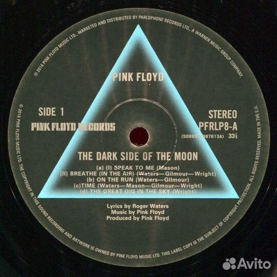 Пластинка Pink Floyd - The Dark Side Of the moon