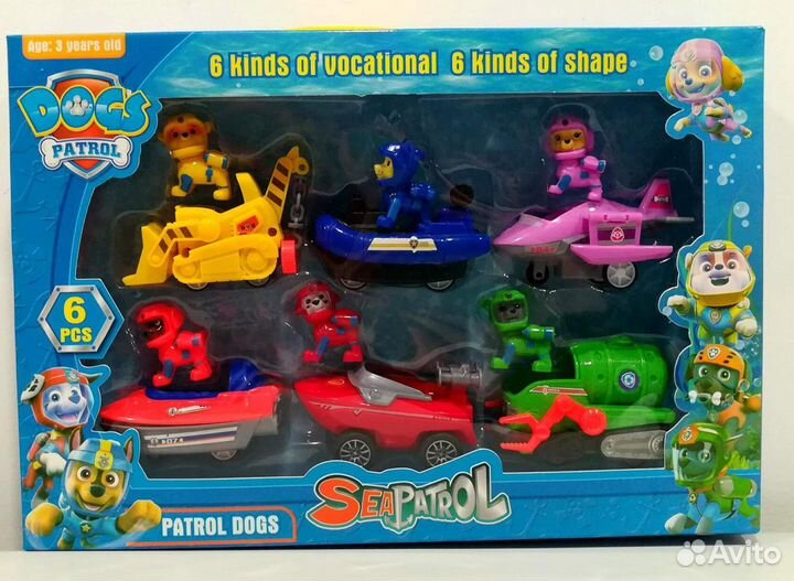 Щенячий патруль мини щенки с машинками