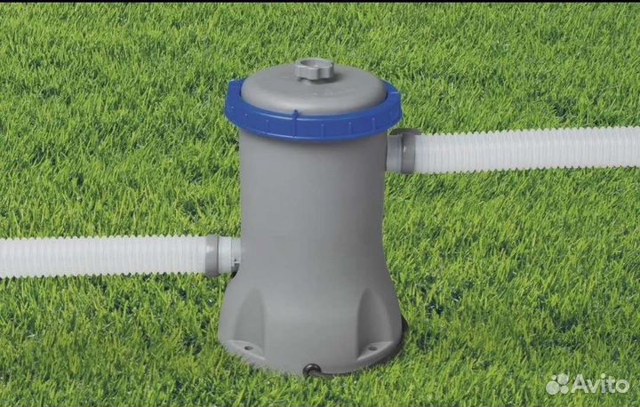 Каркасный бассейн 366х122 с лестницей и фильтром