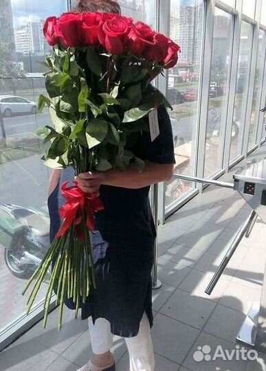 Высокие Розы Гиганты Доставка Круглосуточно