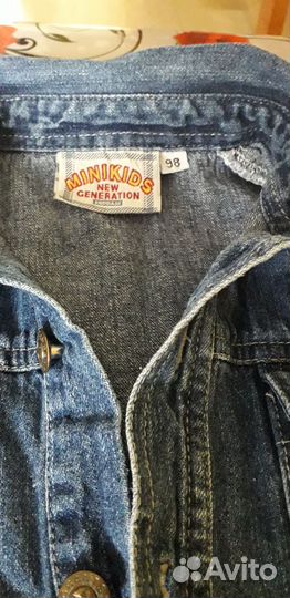 Джинсовое платье для девочки 98