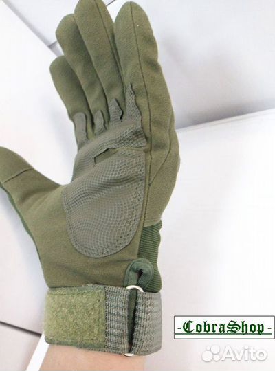 Тактические перчатки с костями Олива