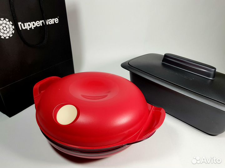 Посуда Tupperware, gift: пакет и книга рецептов