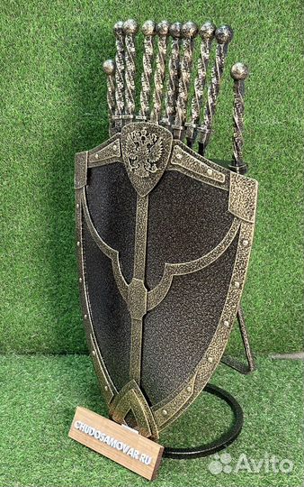 Щит подставка / Кованные шампура / Набор шампуров