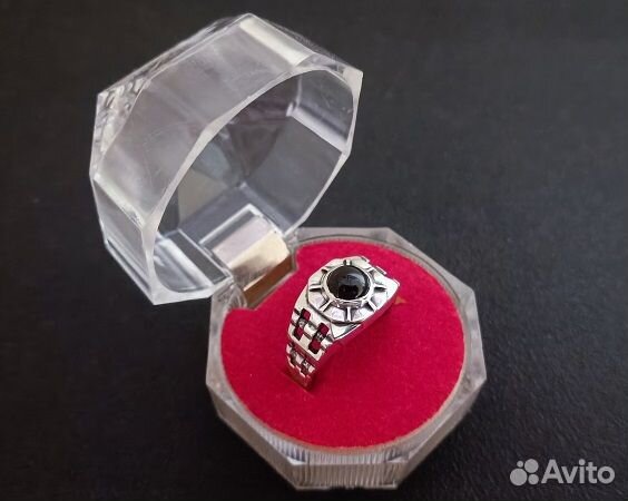 Серебряные перстни с турмалином шерлом