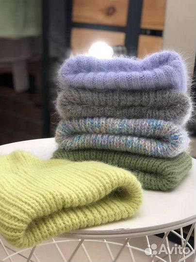 Шапка зимняя женская вязанная