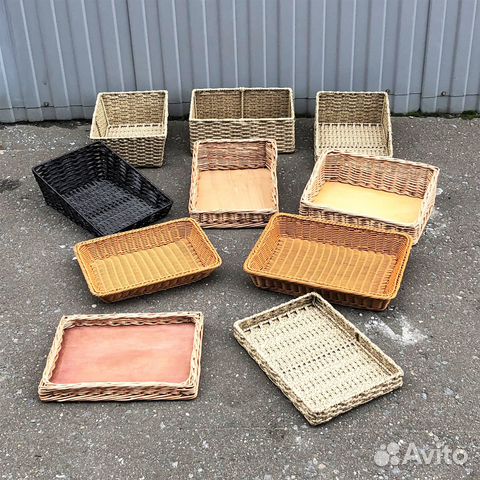 Плетеные корзины для хранения