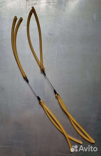 Тяги резиновые двойные с тросом нержавейка