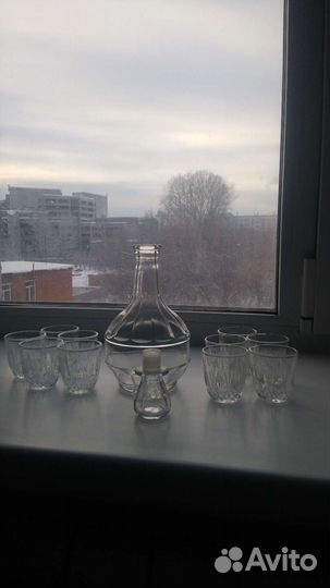 Хрустальные рюмки СССР и Штоф