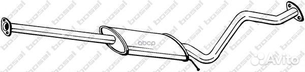 Средний глушитель выхлопных газов 285-357 Bosal