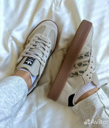 Adidas Sambae Leopard Off White