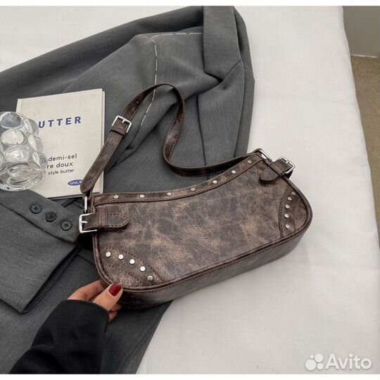 Сумка багет винтаж