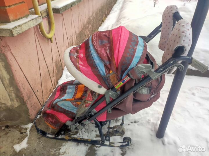 Детские санки коляска