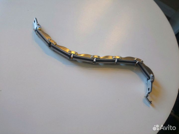 Брослет муж. сталь, гравировка