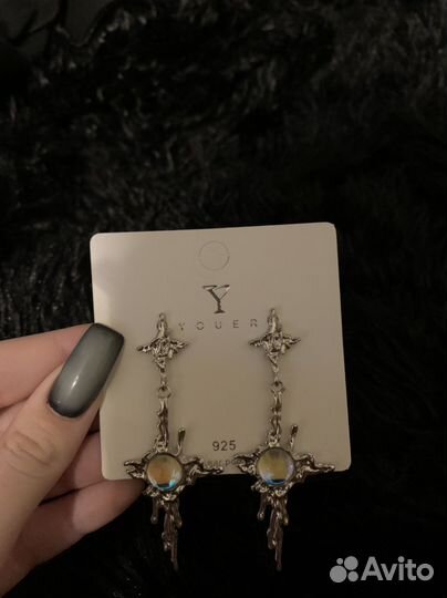 Серьги кресты