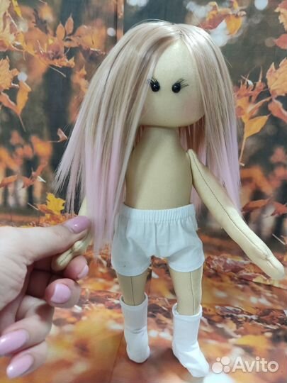 Текстильная интерьерная кукла 30см