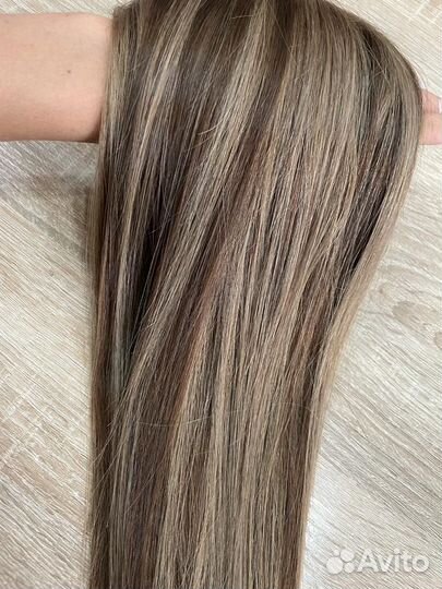 Волосы натуральные хвост