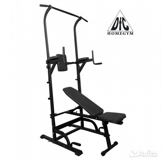 Турник-брусья-пресс со скамьей DFC Power Tower G00