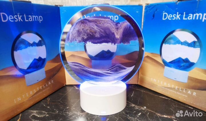 Светильник ночник 3D картина Зыбучий песок декор