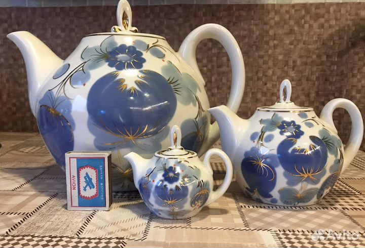 Набор чайников, гфз СССР, 3 шт