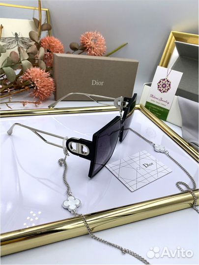 Солнцезащитные очки маска Dior черные (938)