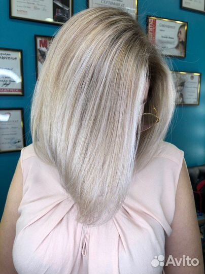 Окрашивание волос техника Айр тач