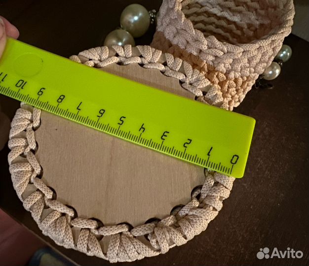 Вязаные корзиночки