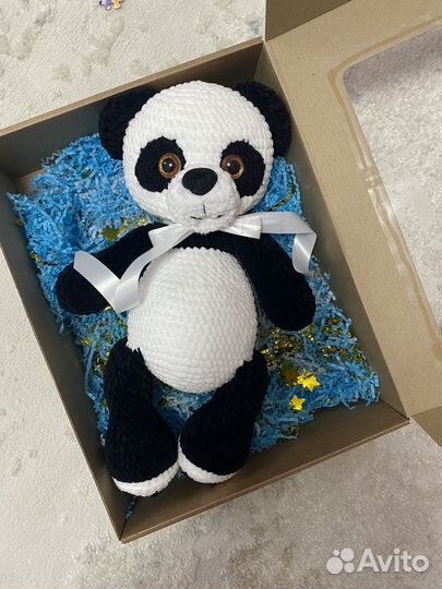 Панда амигуруми вязаная