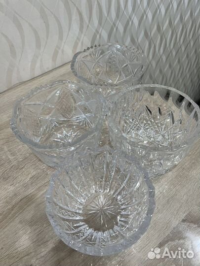 Конфетница хрусталь СССР