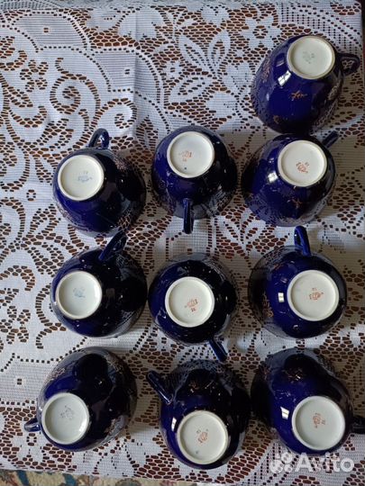 Чайные тройки лфз кобальт