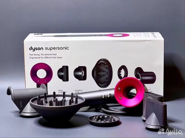 Фен Dyson (розовый) - Производство Малайзия