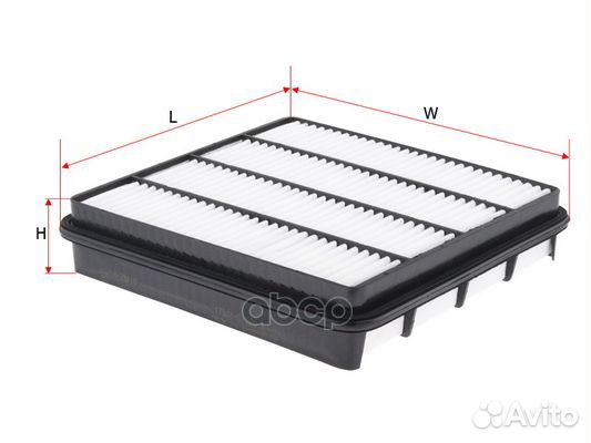 Фильтр воздушный toyota land cruiser 4.5D 08