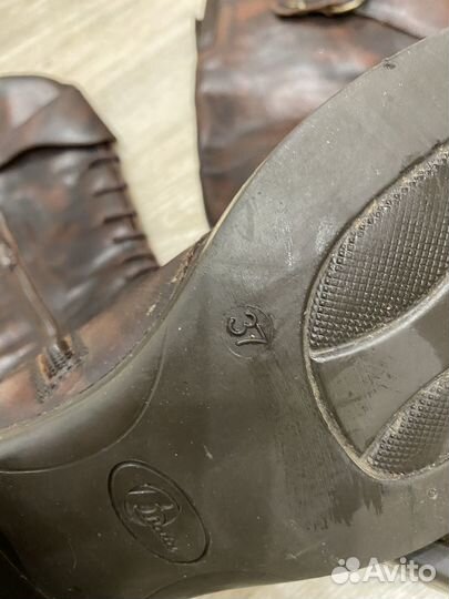 Сапоги женские натуральная кожа 37