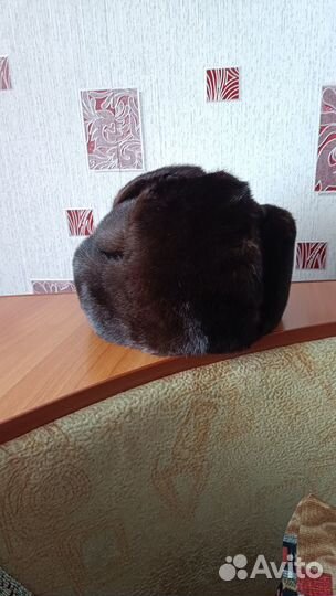 Норковая шапка мужская ушанка