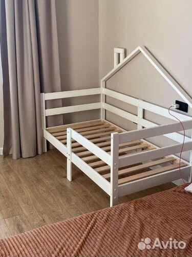 Кроватка Терем Инк берёза с бортиком от 2х лет