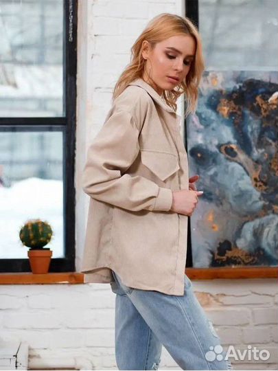 Рубашка вельвет 44-46