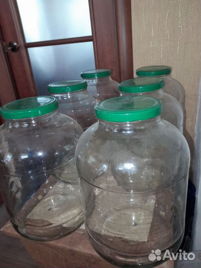 Бутыль 19 литров с пробкой Банки 5 литр. с крышкой