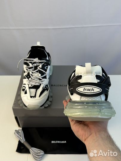 Balenciaga Track1 Black/White Clear Sole 11US
