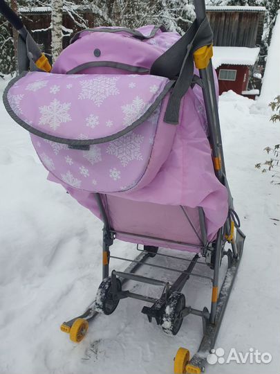 Детские санки коляска бу