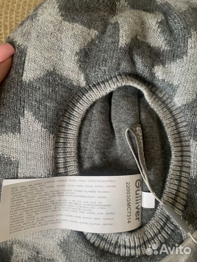 Новая Шапка шлем для девочки Gulliver 50