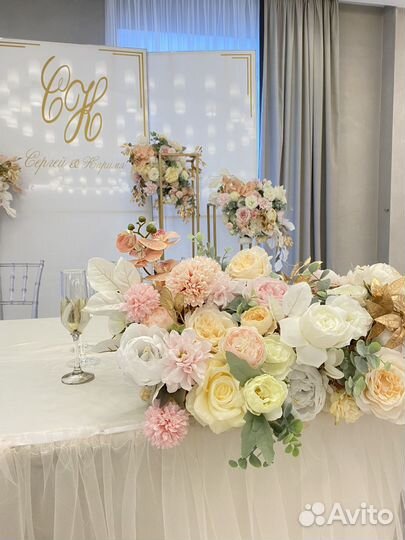 Оформление зала для свадьбы